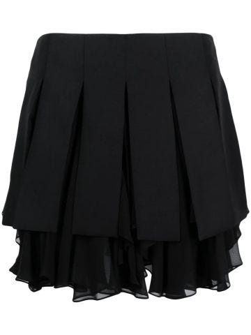 Black pleated mini skirt The Elson