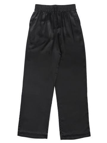 Soma black silk trousers