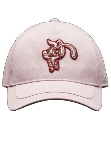 Cappello rosa da baseball ricamato