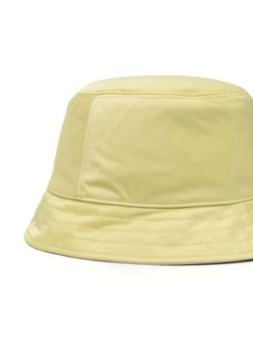 Cappello bucket giallo con applicazione logo