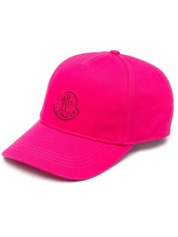 Cappello fucsia da baseball con logo