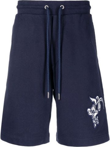 Blue Bermuda shorts with Tech Fleece drawstring