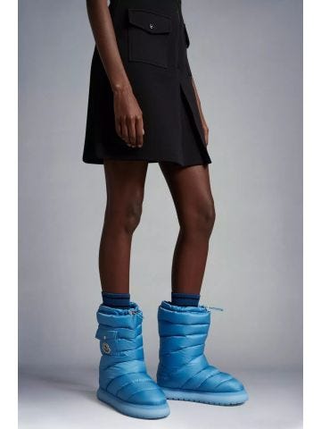 Gaia Pocket light blue snow boots