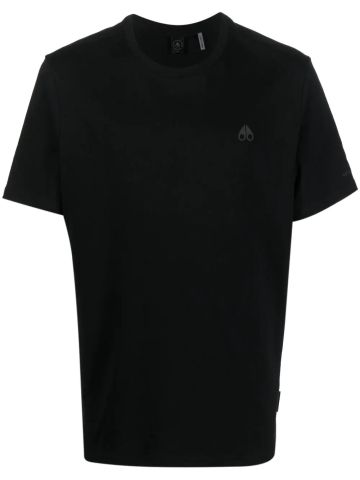T-shirt nera con logo