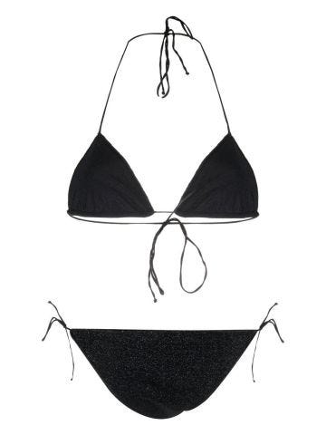 Set bikini metallizzato Lumiére nero