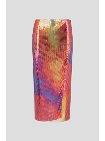 Multicolored midi skirt