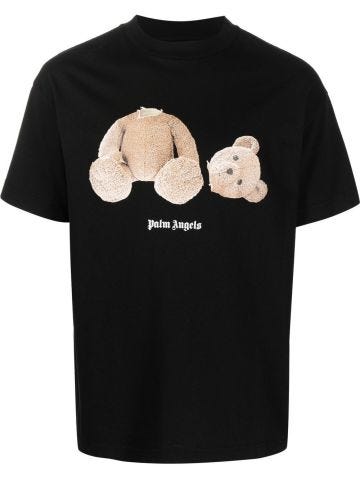 Black T-shirt with Bear print