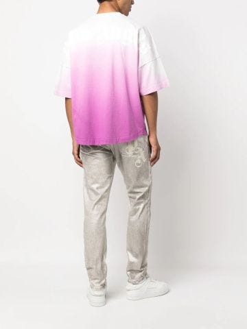Two-tone T-shirt with shaded effect