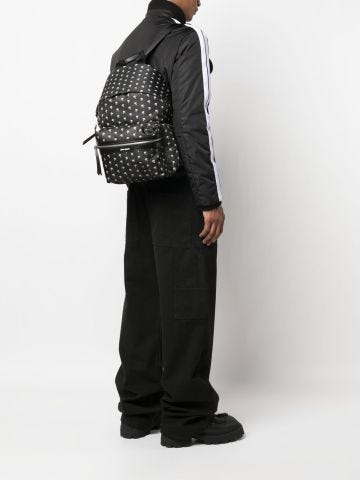 Black Palm Beach backpack with print
