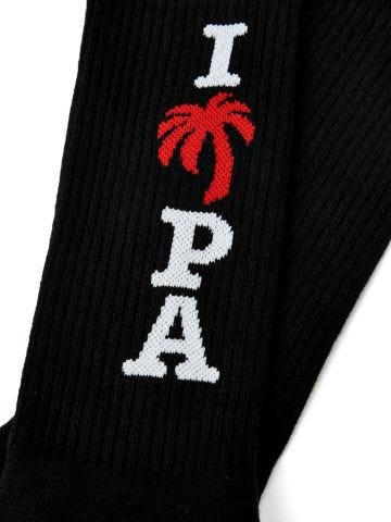 I Love PA black socks