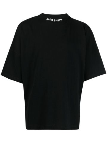 T-shirt nera con stampa