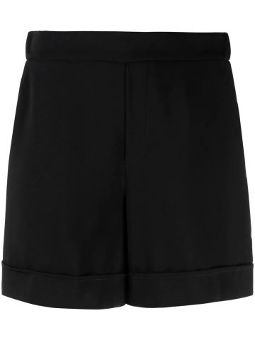 Black shorts with elastic waistband