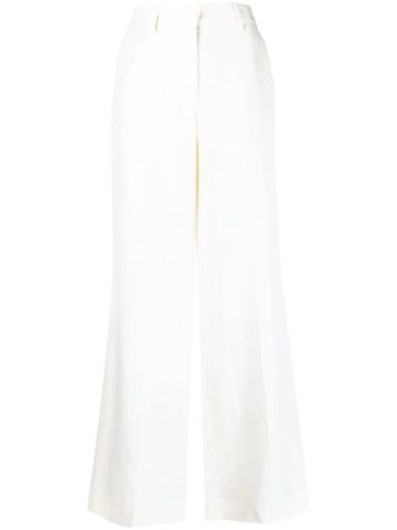 White Raisa high-waisted tailored trousers