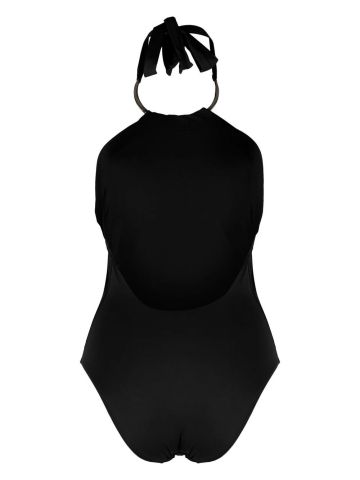 American neckline one-piece swimming costume
