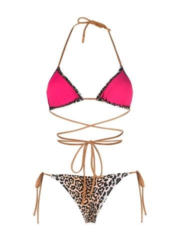 Leopard print bikini Miami