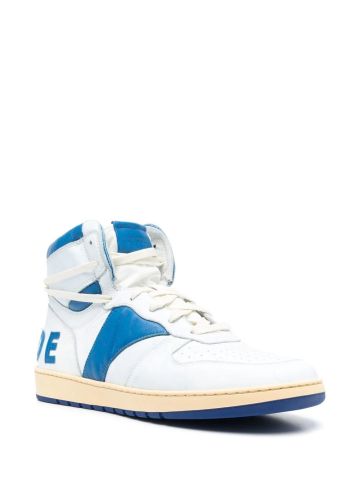 Sneakers alte Rhecess-Hi bianche con inserti blu