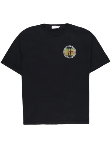 Black T-shirt print