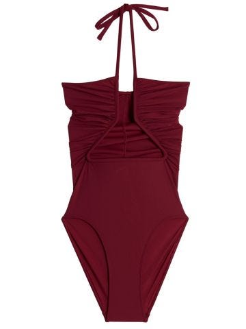 Bordeaux one-piece swimming costume Prong