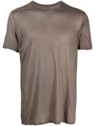 T-shirt con maniche corte grigio fango