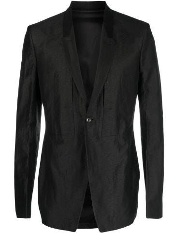 Black single-breasted Fogpocket blazer