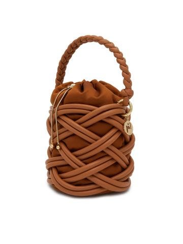 Liane brown bucket bag