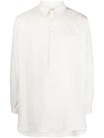 Camicia a righe bianca