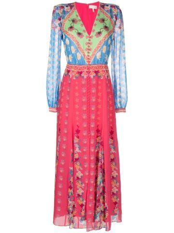 Annabel long dress with print