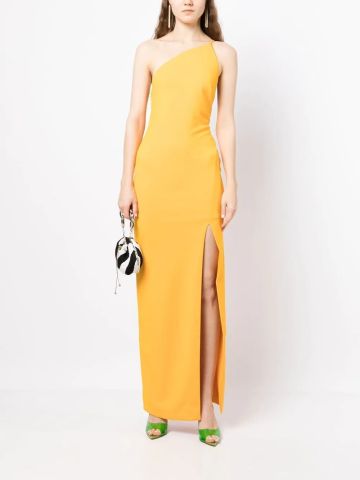 Petch yellow one-shoulder long dress