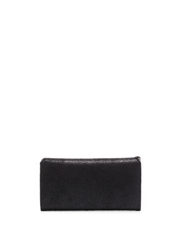 Continental Falabella black wallet with silver chain
