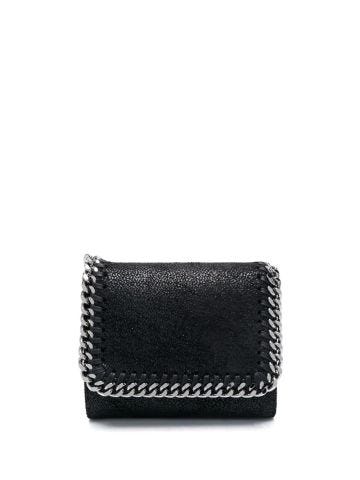 Falabella black wallet with flap