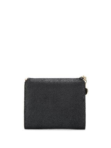 Falabella black wallet with gold chain