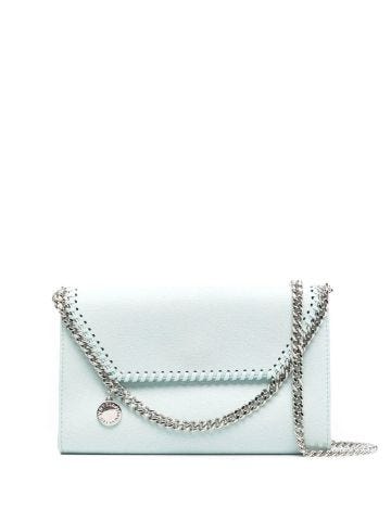 Falabella mini light blue shoulder bag with silver chain