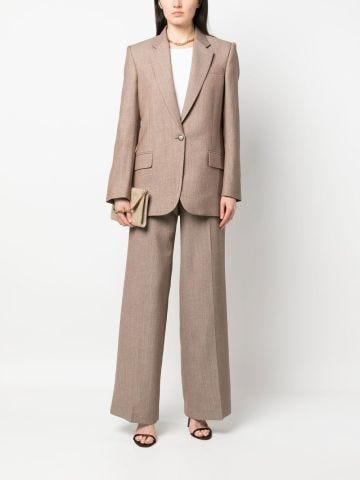 Wide-leg trousers with pleats