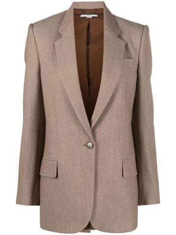 Single-breasted tailored blazer