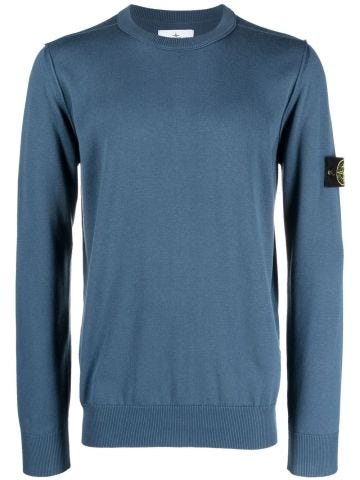 Powder blue crewneck sweater