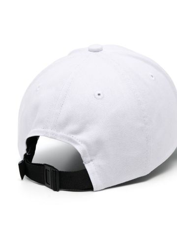 Cappello bianco da baseball con motivo Compass