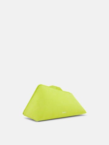 Oversized clutch "8:30 PM" Fluo Yellow