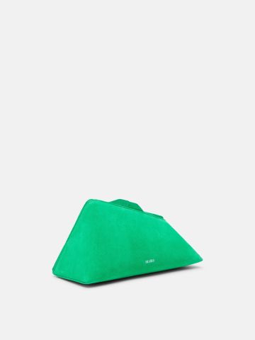 Fluorescent green "8.30 PM" oversize clutch bag