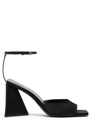Black Piper sandals with a squared heel