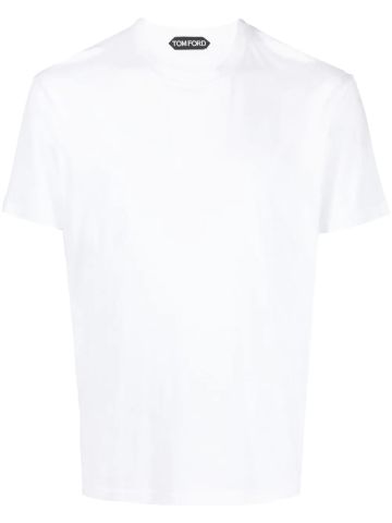 White crew-neck T-shirt