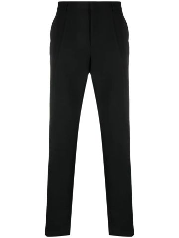 Valentino Pantaloni sartoriali neri con banda laterale