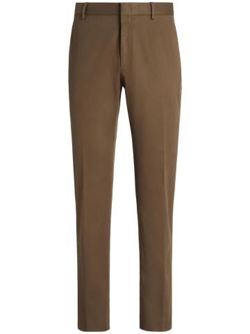 Brown tailored trousers