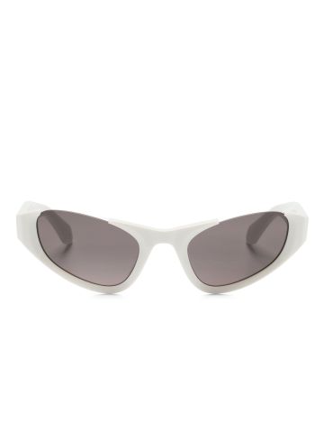 Half-rim cat-eye frame sunglasses