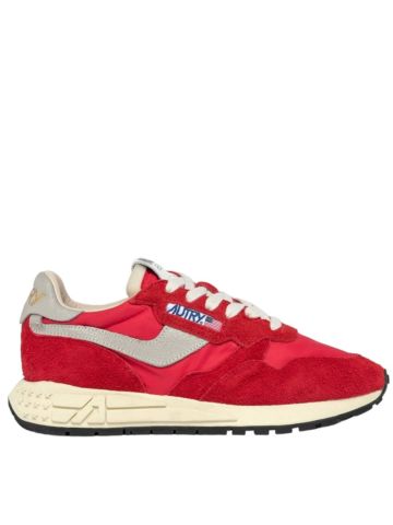 Sneakers low Reelwind in nylon e suede rosso