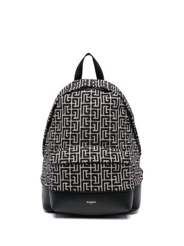 All-over logo-pattern backpack