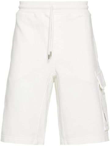 White shorts with appliqué