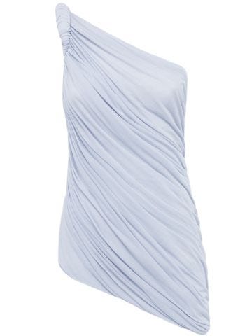 Draped one-shoulder top