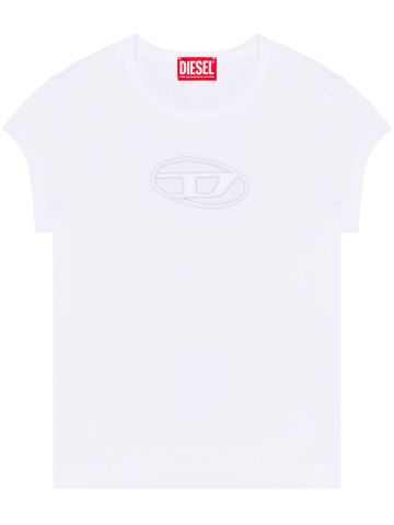 T-Angie cut-out logo T-shirt