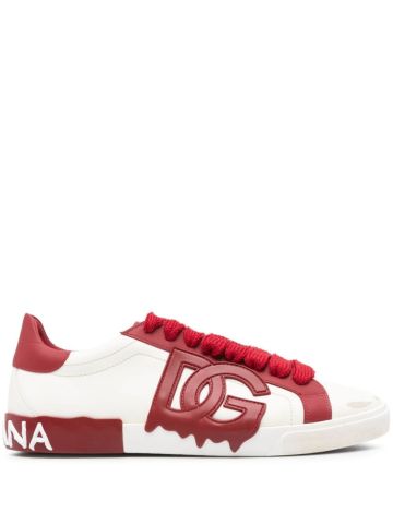 Sneakers Portofino bianche e rossa