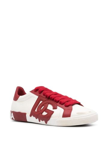 Sneakers Portofino bianche e rossa